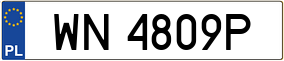 Trailer License Plate